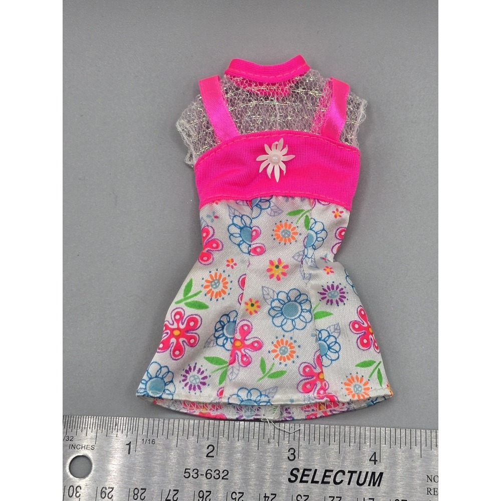 1996 Barbie Flower Fun Replacement Dress Only  #16065